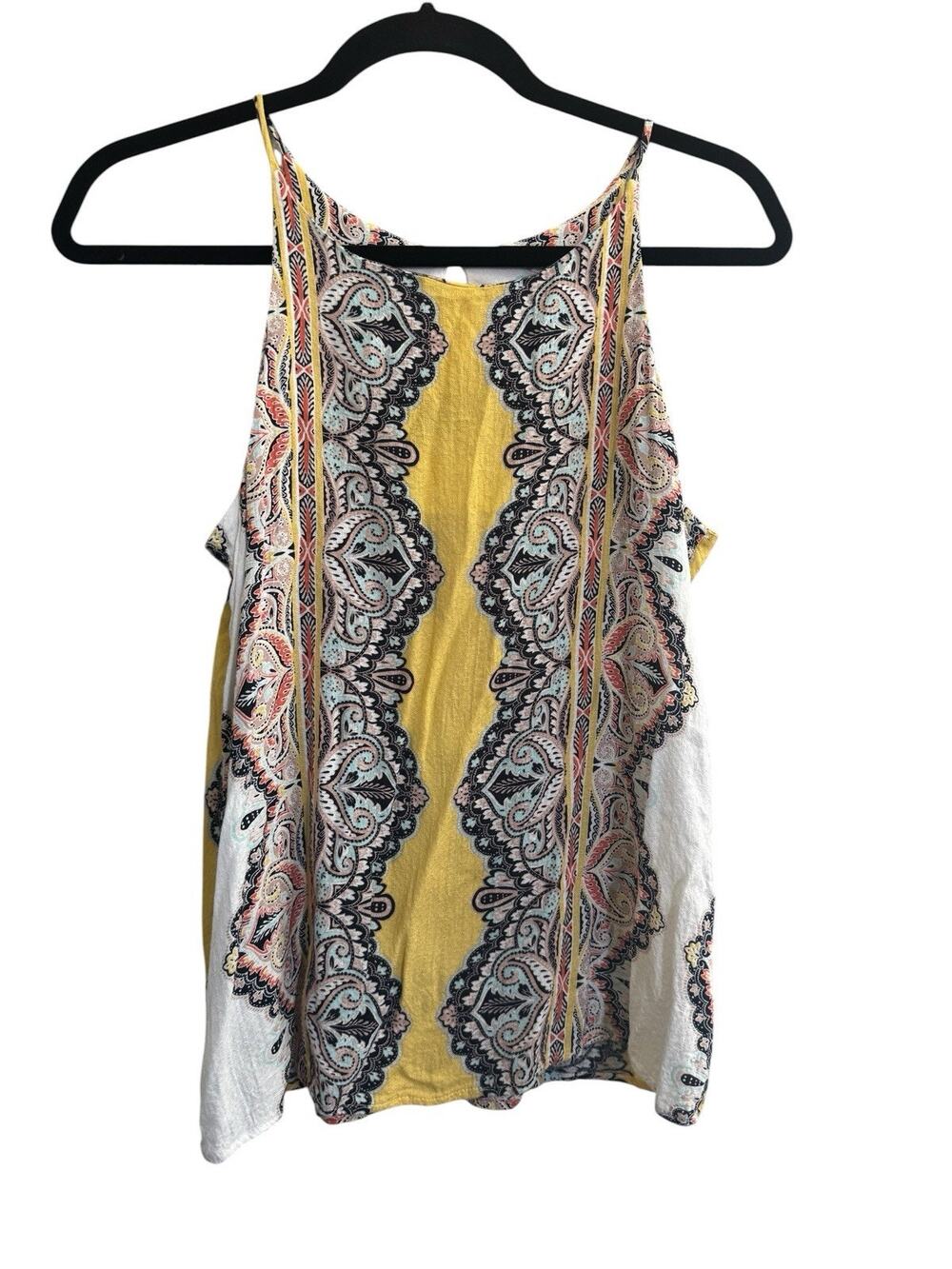 Verse Womens Small Top Blouse Tank Cami Boho Colorful Made in USA #7128